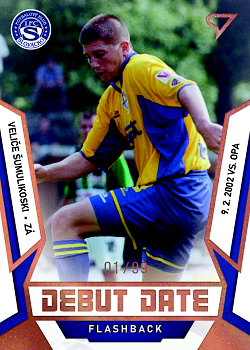 Velice Sumulikovski Slovacko SportZoo FORTUNA:LIGA 2022/23 2. serie Debut Date Flashback /99 #DF-3